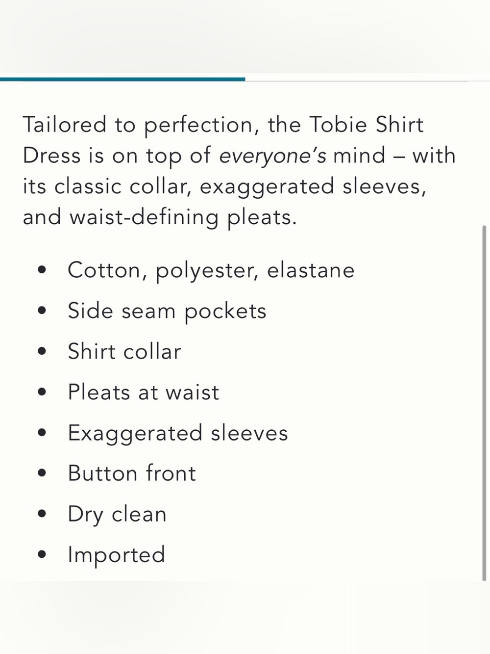 THE TOBIE MINI SHIRT DRESS - Picture 5 of 12